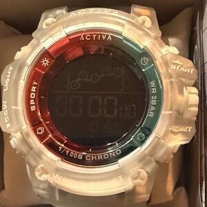 #36 Activa Summit X Invicta Digital Watch. 50mm, White